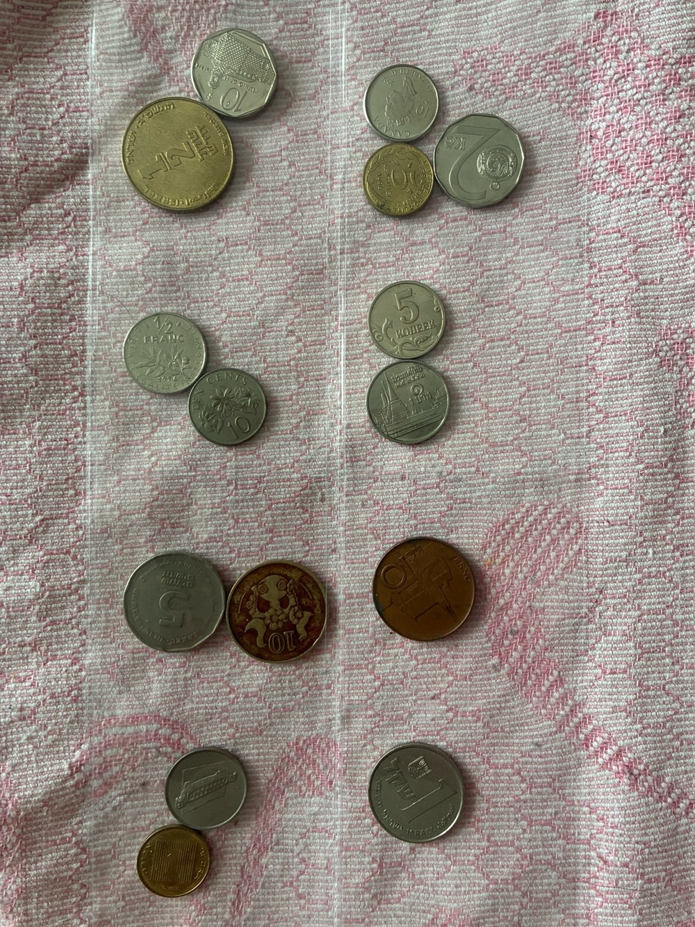 Set of 15 Different Countries Coins Collectibles Numismatics